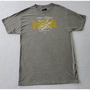 NRA T-Shirt strength cotton Men Size M Color Grey.